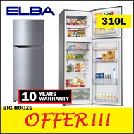 Elba 350L Ultimo ER-G3529 Refrigerator Top Mount Freezer 2 Door Fridge Energy Saving ER-G3529(SV) Peti Ais / Peti Sejuk (Bigger than 300L)