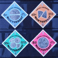 [STM 531] Montserrat 1975 Local Coinage (MNH Mint) -4v complete set- stamp/setem