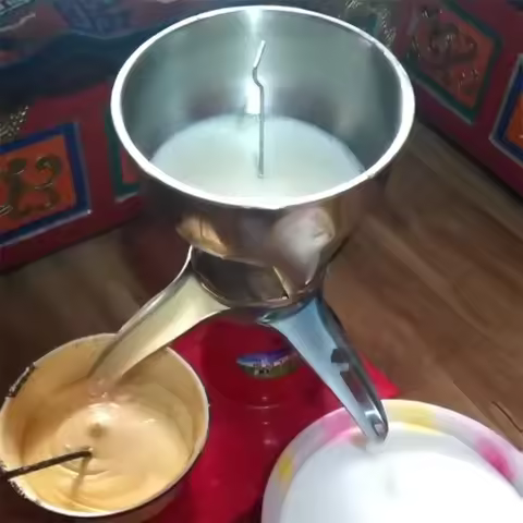 50L Electric Fresh Milk Separator All Stainless Steel Vacuum Packaging Butter Skimmed Milk Separator