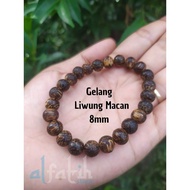 Gelang Liwung Macan 8mm Gelang Kayu Liwung Macan tali molor gelang pria wanita