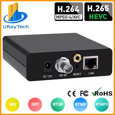 HEVC H.265 H.264 HDMI SDI to NDI SRT RTMP RMTPS IP Video Streaming Encoder Converter Live Broadcast 