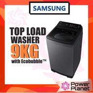 Samsung 9KG Top Load Washer WA90CG4545BDFQ with Ecobubble Washing Machine (Dark Grey) Mesin Basuh