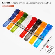 For CasiOak DW-5600SK-1/SKE/BB/LS Strap Transparent Color Wristband Waterproof & Sweatproof Band