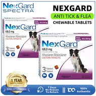 Nexgard Spectra for dog Deworming Chewables Tablet for Dogs Anti Tick and Flea Mange Treatment chewa
