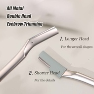 Brainbow Eyebrow Razor Zinc Alloy Hair Removal Face Blade Shaver Safe Easy Grip Handle Shaping Cutti