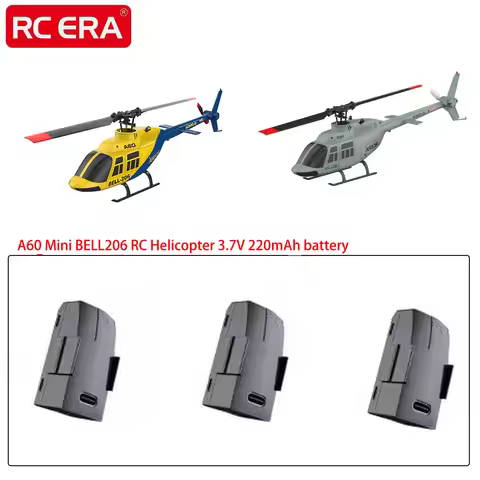 RC ERA A60 Mini Bell206 RC Helicopter 3.7v 220mAh LiPo Battery Original Spare Parts