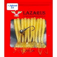 10pcs SOFTLURE AJING PEARL TAIL + HOOK