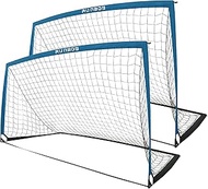 9x5 ft Portable Kids Soccer Goal for Backyard Adult Junior Large Practice Soccer Net with Carry Bag 