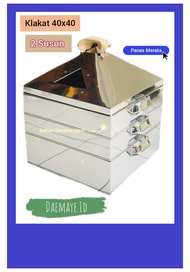 KLAKAT KUKUSAN/UKURAN 40x40/BAHAN STENLIS/2 SUSUN