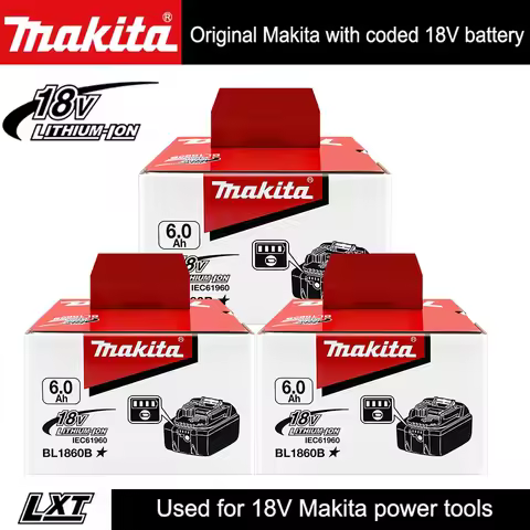 Original Makita battery, 18V 9.0Ah rechargeable battery, power tool BL1830 BL1840、BL1850、BL1860B、 Ma