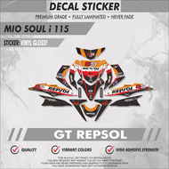 Mio Soul i 115 Decals - ( Gloss Vinyl high grade brand Sticker) - Repsol Design