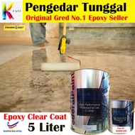Federal Paint Epoxy Colour Flake Coating Clear Coat (5L CLEAR COAT ) Toilet Floor Slab Leaking Tanda