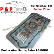 FULL Overhaul Gasket Set Engine - Proton Wira Satria Putra 1.8 4G93 DOHC - Carbon Metal Steel Premiu