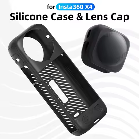 Silicone Case Cover for Insta360 X4 Breathable Bumper Protective Case Lens Cap Insta 360 X4 Shell Ac