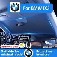 Car Front Window Sunshade Cover For BMW iX3 Windshield Visor Windscreen Folding Auto UV Protection C