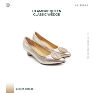 LA BELLA รุ่น LB AMORE QUEEN CLASSIC WEDGE - LIGHT GOLD