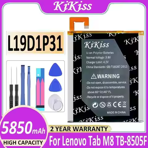 Tablet Battery 5850Mah High Performance For Lenovo Tab M8 TB-8505F M N I L19D1P31