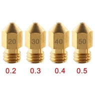Yongshun►826-829◄1.75mm 0.2/0.3/0.4/0.5 3D Printer Nozzle MakerBot MK8 Threaded Brass