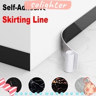 SOLIGHTER Skirting Line, Self Adhesive Living Room Floor Tile Sticker, Home Decor Waterproof Marble Grain PVC Waist Line