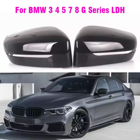 LHD Carbon Fiber Side Rearview Mirror Cover For BMW 3 5 7 G10 G20 G21 330i 330d 340i G30 G31 530d 53