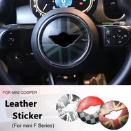 Steering Wheel Leather Stickers For Mini cooper F54-F60 Accessories Dedicated Car Sticker For Mini c