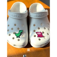 jibbitz crocs 3d jibbitz crocs crocs accessories Cute Cartoon Dinosaur Crocs - Pink Flower Buckle Ki