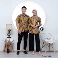 Couple Batik Clothes, Batik Tops for Couples, Husband and Wife