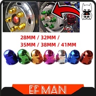 THAILAND STYLE LORRY RIM NUT COVER CHROME LORI TAYAR TOPI CUP GREEN RED ORANGE PINK PURPLE COLOR ISUZU HICOM HINO FUSO