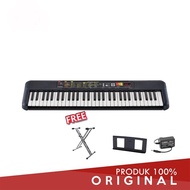 YAMAHA KEYBOARD PSR F52 + GRATIS ADAPTOR + STAND BOOK & STAND KEYBOARD - SM SOUND