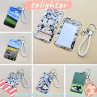 SOLIGHTER Credit Card Holders, Plastic Business Card Holder, Cute Bus Card Cover  Student
