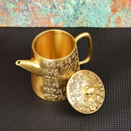 All Brass Baifu Pot Creative Tea Sea Handle Pot Wenwan Copper Pot Home Furnishing All Brass Baifu Po