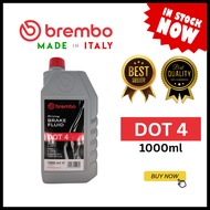 Brembo Minyak Brek Kereta Brake Fuild Dot 4 1 Litre Bottle Brake oil Synthetic Performance Engine Pa