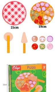 訂購📌木製Pizza魔術貼切切樂