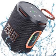 25W ZEALOT S122 ลำโพงไร้สายกำลังสูง, ซับวูฟเฟอร์พกพาสำหรับกลางแจ้ง, พร้อมไฟ RGB, รองรับการ์ด SD/USB/