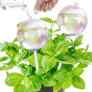 17 oz Up 2 Weeks Large Plant Watering Globes, Self Watering Planter Insert Iridescent Rainbow Self W