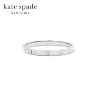 Kate Spade New York กำไลข้อมือรุ่น Infinite Spade Engraved Spade Bangle WBRUI002 040 สี Silver