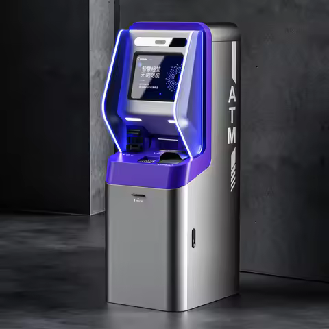 Crtly Touch Screen Automatic Banknote Deposit Cash Receiver ATM Withdrawal Recycling Bin Currency Ex