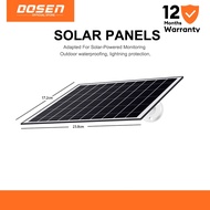 Dosen Solar Panel Outdoor Solar Cells Charger Type-C Solar Panel Sun Power Charging Panel for CCTV C
