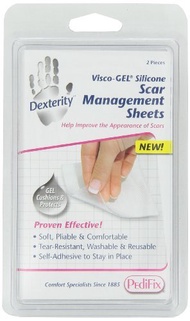 Pedifix Dexterity Visco-gel Silicone Scar Management Sheets, 2-Count