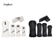 Zxpjkyu SiaBiced Golf Club Sleeves 1 3 5 UT Fairway Club Sleeves Wood Driver Club Sleeves - Black