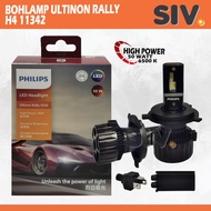 PUTIH Philips Ultinon Rally 3550 LED H4 6500K Car Light Bulb White