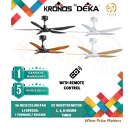 DEKA KRONOS DC INVERTER MOTOR CEILING FAN F5DC (56 INCH) 14-SPEED 5 BLADES CEILING FAN 风扇 KIPAS SILI