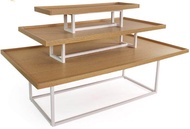 3 THREE LAYER ORGANISERS SHOP DISPLAY RACK WARDROBE MERCHANDISE BIG HEAVY GOOD ORGANIZER SHOE Busine