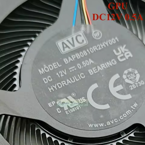 DC12V Laptop CPU GPU Cooling Fan For Lenovo Legion 5i pro 2022 Y9000P IAH7H BAPB0810R2HY001 PC Coole