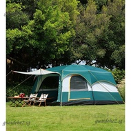 Full Series Tent Thickened Outdoor 2-Bedroom One Hall Sunscreen Waterproof 3-12 Person Camping Tent 