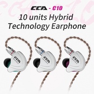 CCA C10 4ba+1dd Hybrid In Ear Earphone Hifi Dj Monito Running Sports earpiece 5 Drive Unit Headset Noise Cancelling Earbuds C12 ZS10 pro KZ 0.78 0.75