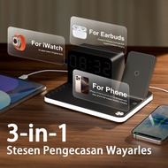 5-In-1 Magnetic Wireless Charger Stand  Lamp Fast Charging For Phone 17 16 15 14 13 12 11 pro max / 