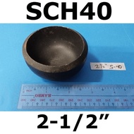 BI WELDING CAP 2-1/2" SCH40 BUTTWELD BLACK IRON == 2-1/2"