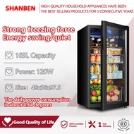 SHANBEN 4.23cu ft household refrigerator fresh-keeping cabinet ice bar wine fresh-keeping cabinet