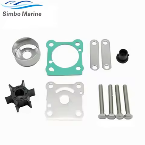 6G1-W0078-00 Water Pump Impeller Service Kit For Yamaha 2 Stroke 6 8 HP Outboard 6G1-W0078-01 6G1-W0